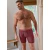 imageJockey Mens Underwear Big Man Active Microfiber 9quot Long Leg Boxer Brief  2 PackTimescape GeoBlack