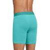 imageJockey Mens Underwear Big Man Chafe Proof Pouch Cotton Stretch 6quot Boxer Brief  2 PackAurora JadeJust Past Midnight