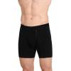 imageJockey Mens Underwear Big Man Chafe Proof Pouch Cotton Stretch 6quot Boxer Brief  2 PackBlackMid Grey