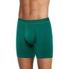 imageJockey Mens Underwear Big Man Chafe Proof Pouch Cotton Stretch 6quot Boxer Brief  2 PackCollegiate GreenSapphire Blue