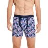 imageJockey Mens Underwear Big Man Chafe Proof Pouch Cotton Stretch 6quot Boxer Brief  2 PackGrey Starlight GeoJust Past Midnight