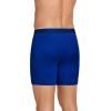imageJockey Mens Underwear Big Man Chafe Proof Pouch Microfiber 6quot Boxer Brief  2 PackBlue JayBlack Out