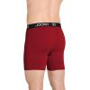 imageJockey Mens Underwear Big Man Chafe Proof Pouch Microfiber 6quot Boxer Brief  2 PackRed AppleGrey Dove