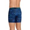imageJockey Mens Underwear Big Man Chafe Proof Pouch Microfiber 6quot Boxer Brief  2 PackReptilian BluesReally Teal