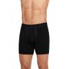 imageJockey Mens Underwear Chafe Proof Pouch Cotton Stretch 6quot Boxer Brief  3 PackBlack Out