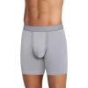 imageJockey Mens Underwear Chafe Proof Pouch Cotton Stretch 6quot Boxer Brief  3 PackJust Past MidnightMid GreyBlack