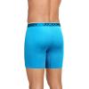 imageJockey Mens Underwear Chafe Proof Pouch Microfiber 6quot Boxer Brief  3 PackAquaGreyBlue