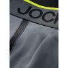 imageJockey Mens Underwear Chafe Proof Pouch Microfiber 6quot Boxer Brief  3 PackBright AquaIron GreyBlue Jay