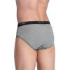 imageJockey Mens Underwear Classic Low Rise Brief  3 PackBlack StripeRed AppleBlue Stripe