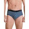 imageJockey Mens Underwear Classic Low Rise Brief  3 PackTrue BlueOne Fine Marina StripeSolid Grey