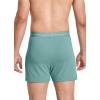imageJockey Mens Underwear Organic Cotton Stretch 4quot BoxerAquamarine