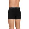 imageJockey Mens Underwear Organic Cotton Stretch 4quot Trunk  3 PackBlack