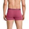 imageJockey Mens Underwear Organic Cotton Stretch 4quot Trunk  3 PackCeladon ZenTrue BlueMalibu Red