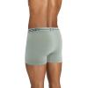 imageJockey Mens Underwear Organic Cotton Stretch 4quot Trunk  3 PackDried SageCanyonObsidian Grey
