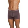 imageJockey Mens Underwear Organic Cotton Stretch 4quot Trunk  3 PackLeather RedDusty SkiesRaisin