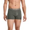 imageJockey Mens Underwear Organic Cotton Stretch 4quot Trunk  3 PackRocky BeachAquamarineBrunswick Green