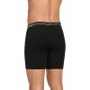 imageJockey Mens Underwear Organic Cotton Stretch 65quot Boxer Brief  3 PackBlack