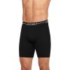 imageJockey Mens Underwear Organic Cotton Stretch 95quot Long Leg Boxer Brief  3 PackBlack