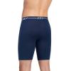 imageJockey Mens Underwear Organic Cotton Stretch 95quot Long Leg Boxer Brief  3 PackLake SkyTornado BlueInk Well