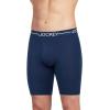 imageJockey Mens Underwear Organic Cotton Stretch 95quot Long Leg Boxer Brief  3 PackLake SkyTornado BlueInk Well