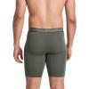 imageJockey Mens Underwear Organic Cotton Stretch 95quot Long Leg Boxer Brief  3 PackRocky BeachAquamarineBrunswick Green