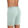imageJockey Mens Underwear Organic Cotton Stretch 95quot Long Leg Boxer Brief  3 PackSubtle MintGrey DoveBlue Chambray