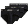 imageJockey Mens Underwear Organic Cotton Stretch Brief  3 PackBlack
