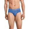 imageJockey Mens Underwear Organic Cotton Stretch Brief  3 PackCeladon ZenTrue BlueMalibu Red