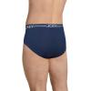 imageJockey Mens Underwear Organic Cotton Stretch Brief  3 PackInk WellTornado BlueLake Sky