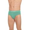 imageJockey Mens Underwear Organic Cotton Stretch Brief  3 PackMid GreenClear WatersCoffee