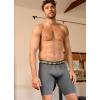imageJockey Mens Underwear Sport Stability Pouch Microfiber 11quot Quad ShortVulcan
