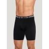 imageJockey Mens Underwear Sport Stability Pouch Microfiber 9quot Long Leg Boxer BriefBlack