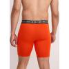 imageJockey Mens Underwear Sport Stability Pouch Microfiber 9quot Long Leg Boxer BriefOrange Blaze