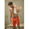 imageJockey Mens Underwear Sport Stability Pouch Microfiber 9quot Long Leg Boxer BriefOrange Blaze