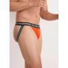 imageJockey Mens Underwear Sport Stability Pouch Microfiber Jock StrapOrange Blaze