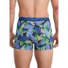 imageJockey Mens Underwear True Style 4quot Trunk  3 PackFanning FloraTrue BlueFrolic Stripe