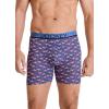 imageJockey Mens Underwear True Style 6quot Boxer Brief  3 PackFlamingo GeoTrue NavyDetail Stripe