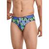imageJockey Mens Underwear True Style Bikini  3 PackFanning FloraTrue BlueFrolic Stripe