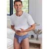 imageJockey Mens Underwear True Style Bikini  3 PackFlamingo GeoTrue NavyDetail Stripe