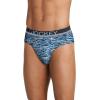 imageJockey Mens Underwear True Style Brief  3 PackBlue CurrentBonfireChambray Stripe