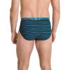 imageJockey Mens Underwear True Style Brief  3 PackBright TropicsBlackShoreline Stripe