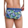 imageJockey Mens Underwear True Style Brief  3 PackFanning FloraTrue BlueFrolic Stripe
