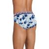 imageJockey Mens Underwear True Style Brief  3 PackTeal Ocean PalmsTrue NavyVacation Stripe