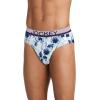 imageJockey Mens Underwear True Style Brief  3 PackTeal Ocean PalmsTrue NavyVacation Stripe