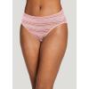 imageJockey Womens Cotton Stretch Hi CutMindful Coral Stripe