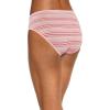 imageJockey Womens Cotton Stretch Hi CutMindful Coral Stripe