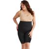 imageJockey Womens Shapewear Skimmies Seamfree Core Body Smoothing HighWaist MidThigh ShortBlack