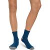 imageJockey Womens Socks Made in America Quarter Socks  3 PackCeladon on Light GreyWhite on Light GreyMajolica Blue on Light Grey