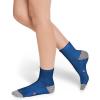 imageJockey Womens Socks Made in America Quarter Socks  3 PackLight Grey HeatherMajolicaDella Blue