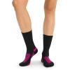 imageJockey Womens Socks Sport Crew Socks  3 PackBlackWhite on Light GreyBlack on Fuchsia